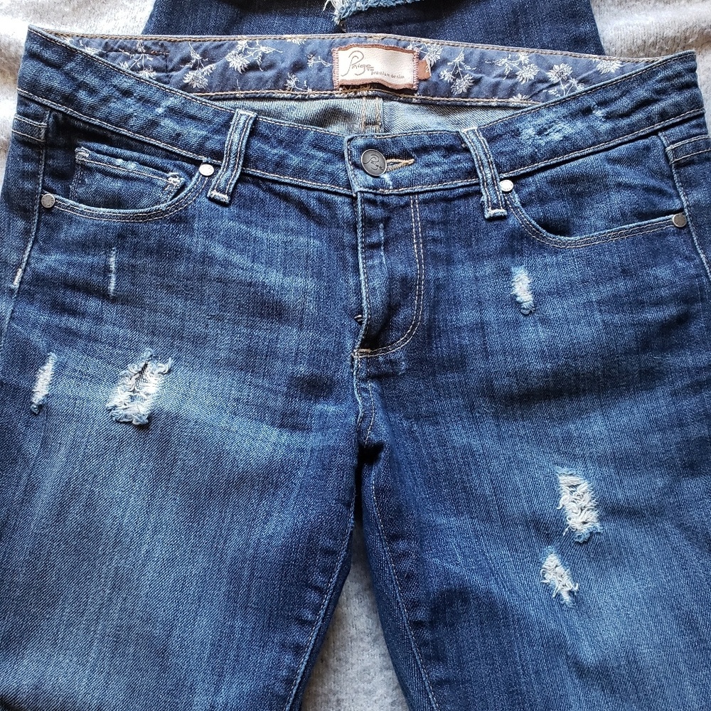 Paige distressed premium jeans